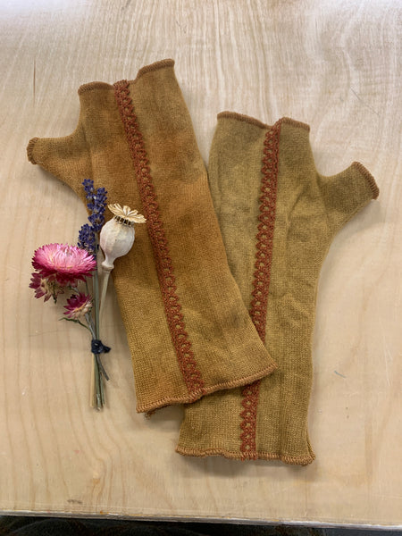 Wool Fingerless Mittens