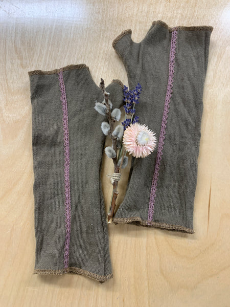Wool Fingerless Mittens