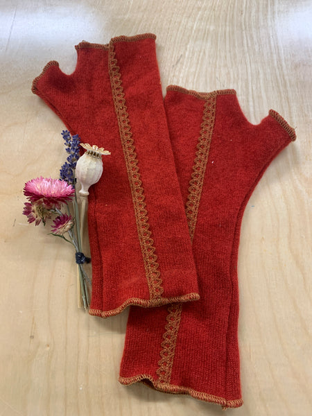 Wool Fingerless Mittens