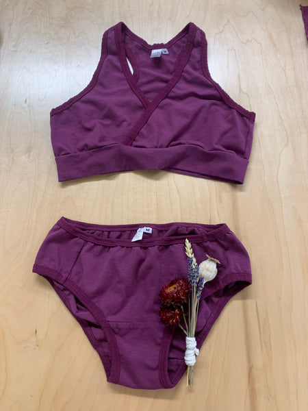 Lady Fern Yoga Nursing Bra With Hemp Undies Set